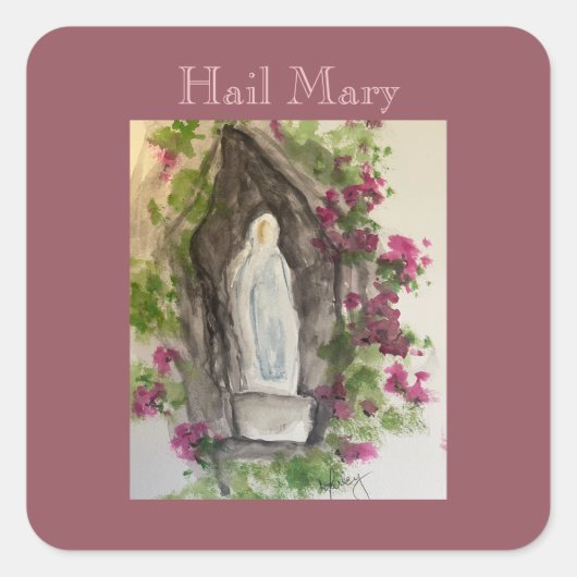 Hail Mary Stickers スクエアシール (正面)