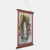 Hail Mary Wood Topped Wall Tapestry 吊り下げ型タペストリー (傾斜あり)
