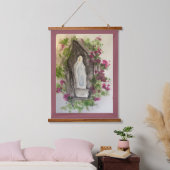 Hail Mary Wood Topped Wall Tapestry 吊り下げ型タペストリー (寝室)