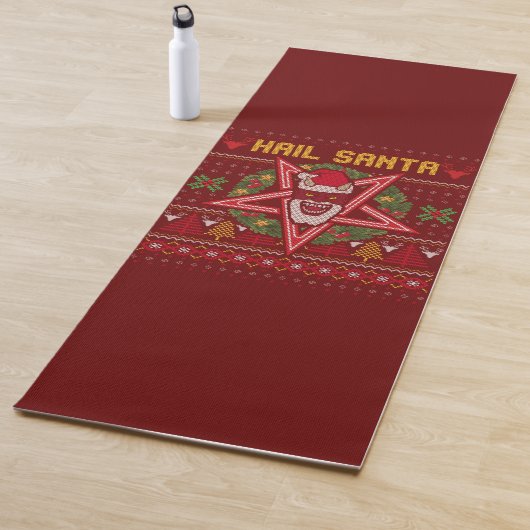 Hail Santa Funny Weird Christmas Design ヨガマット (インサイチュ)