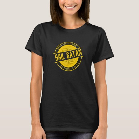 Hail Satan Tees Worst Case地獄の永遠1 Tシャツ (正面)
