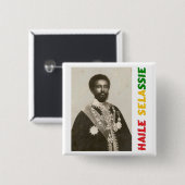 Haile Selassieのバッジ 缶バッジ (正面&裏面)