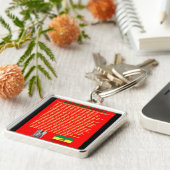 Haile Selassie国連1963年への有名な戦争のスピーチ キーホルダー (側面)