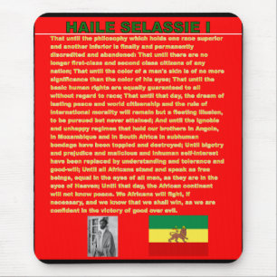 Haile Selassie国連1963年への有名な戦争のスピーチ マウスパッド