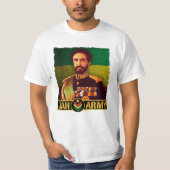 Haile Selassie Emperor - Reggae - Jah Army Shirt Tシャツ (正面)