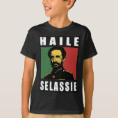 Haile Selassie Emperor - Reggae - Kids - Shirt Tシャツ (正面)
