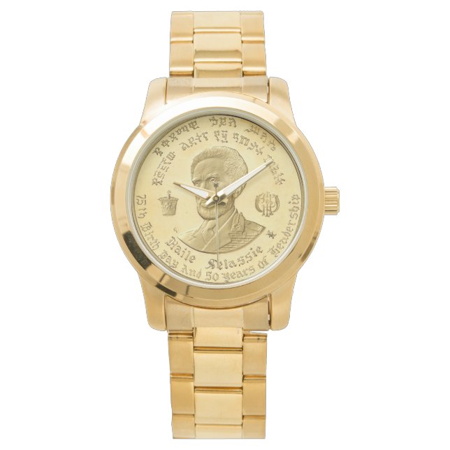 Haile Selassie Empior of Ethiopia Rastafari Watch 腕時計 (正面)