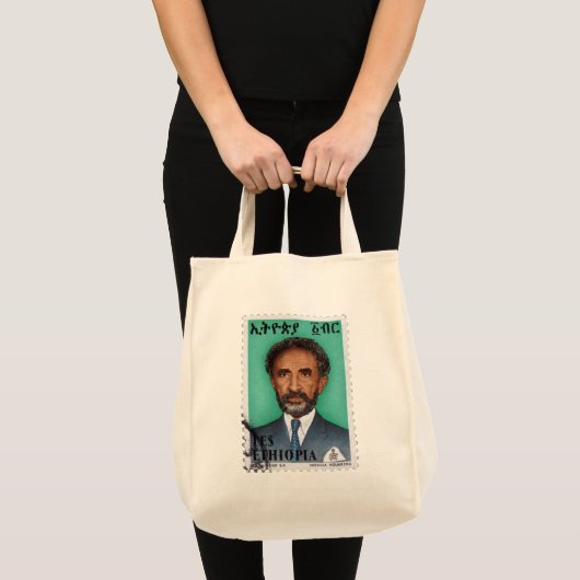 Haile Selassie Empire of Ethiopia Rastafari Bag トートバッグ (正面(商品))