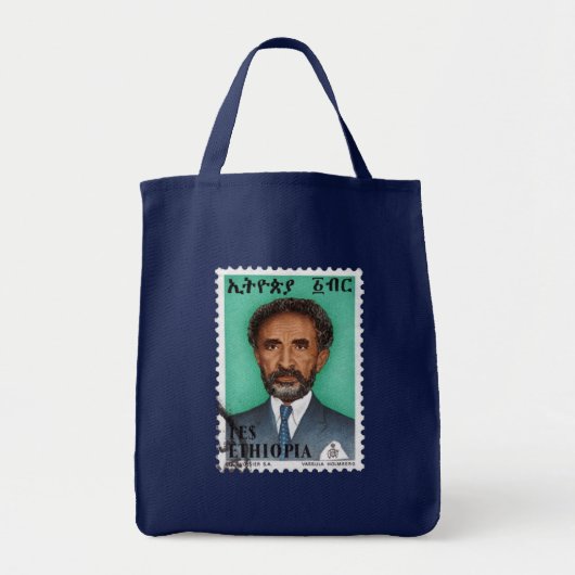 Haile Selassie Empire of Ethiopia Rastafari Bag トートバッグ (正面)