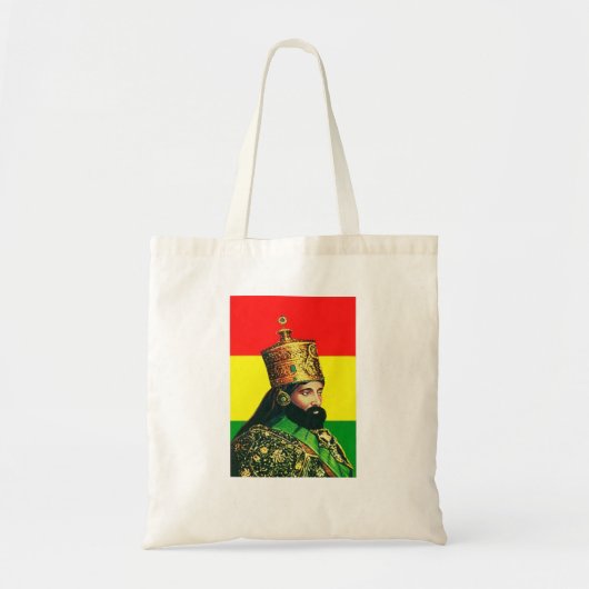 Haile Selassie Empire of Ethiopia Rastafari Bag トートバッグ (正面)