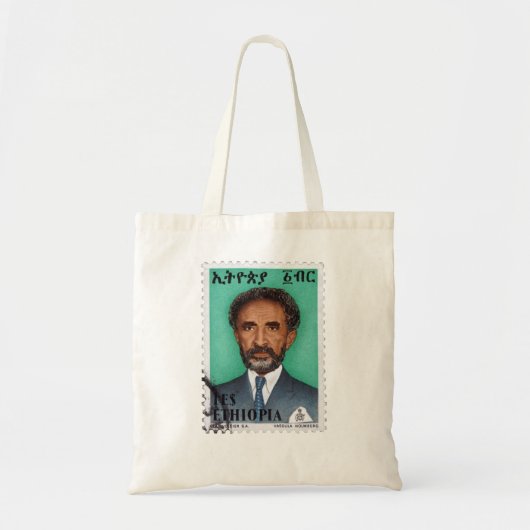 Haile Selassie Empire of Ethiopia Rastafari Bag トートバッグ (正面)