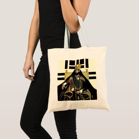 Haile Selassie Empire of Ethiopia Rastafari Bag トートバッグ (正面(商品))