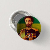 Haile Selassie Empire of Ethiopia Rastafari Button 缶バッジ (正面&裏面)