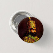 Haile Selassie Empire of Ethiopia Rastafari Button 缶バッジ (正面&裏面)