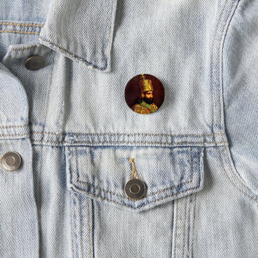Haile Selassie Empire of Ethiopia Rastafari Button 缶バッジ (インサイチュ)
