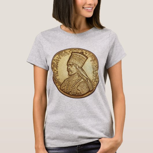 Haile Selassie Empire of Ethiopia Rastafari Shirt Tシャツ (正面)