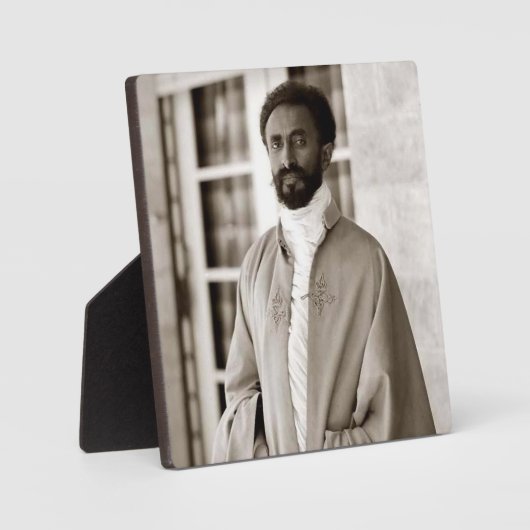 Haile Selassie HIM Jah Rastafari Aufsteller フォトプラーク (正面)