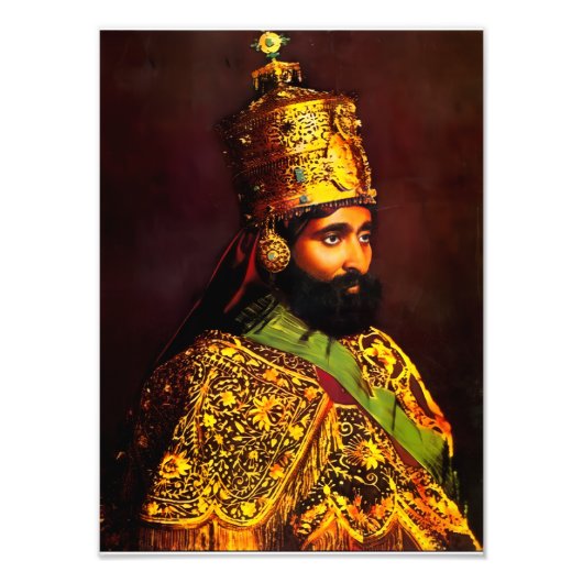 Haile Selassie HIM Jah Rastafari Kunstdruck フォトプリント (正面)