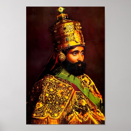 Haile Selassie HIM Jah Rastafari Kunstdruck ポスター (正面)