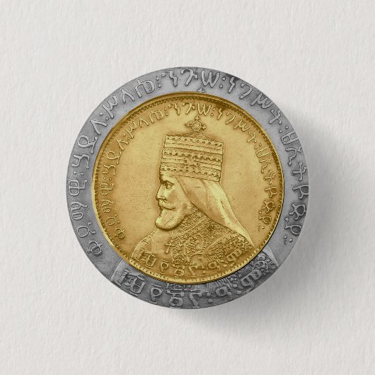 Haile Selassie HIM Jah Rastafari Livity INI Bless 缶バッジ (正面)