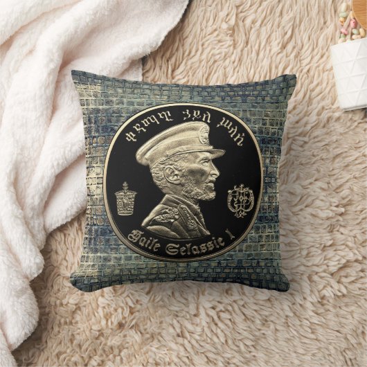 Haile Selassie - HIM - Jah Rastafari - Pillow クッション (ブランケット)