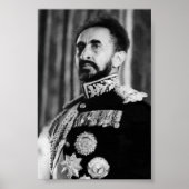 Haile Selassie HIM Jah Rastafari Rasta Reggae Root ポスター (正面)