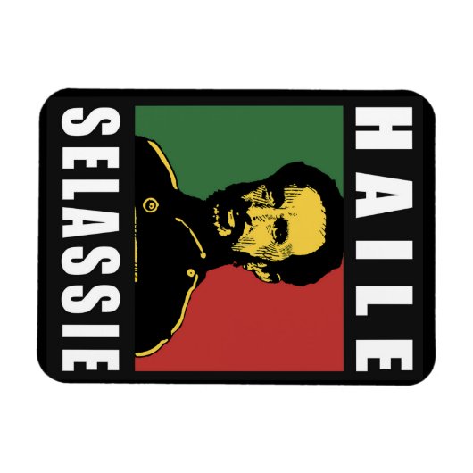 Haile Selassie - HIM - Rastafari - Jah Magnet マグネット (横)