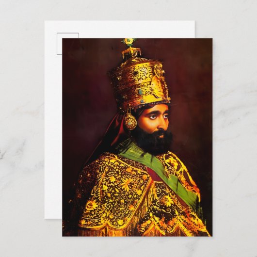Haile Selassie - HIM - Rastafari - Postcard インビテーションポストカード (正面/裏面)