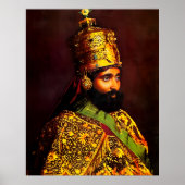 Haile Selassie - HIM - Rastafari - Postcard ポスター (正面)