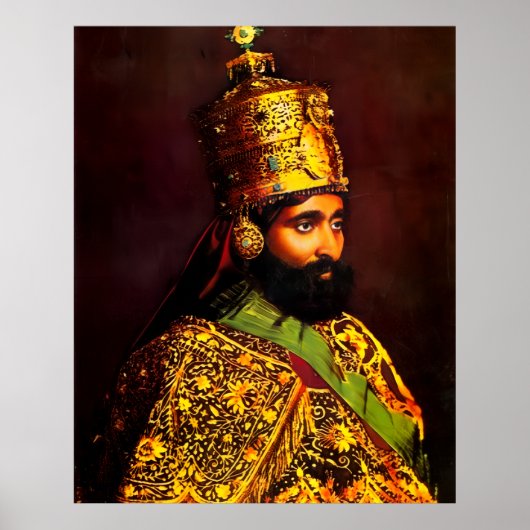 Haile Selassie - HIM - Rastafari - Postcard ポスター (正面)