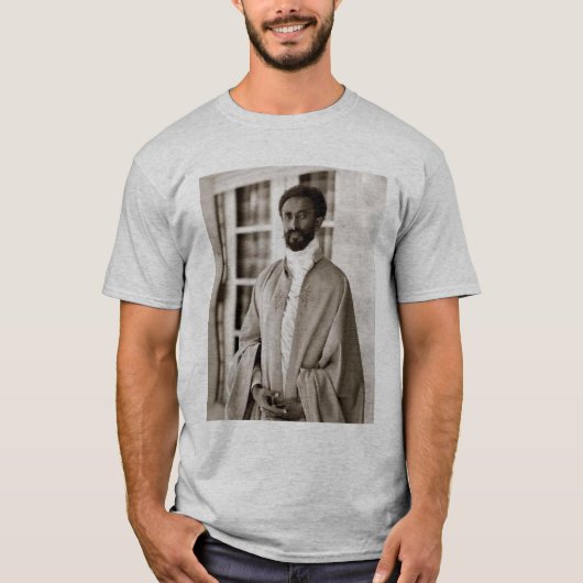 Haile Selassie - HIM - Rastafari - Rasta Shirt Tシャツ (正面)