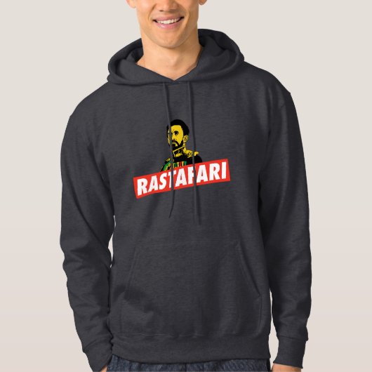 Haile Selassie I - HIM - Emperor - Reggae - Hoodie パーカ (正面)