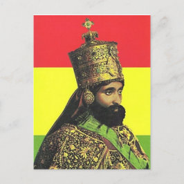 Haile Selassie I - HIM - Jah Rastafari – ポストカード