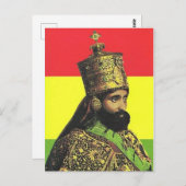 Haile Selassie I - HIM - Jah Rastafari – ポストカード (正面/裏面)