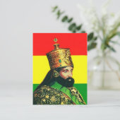 Haile Selassie I - HIM - Jah Rastafari – ポストカード (スタンド正面)
