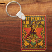 Haile Selassie I Jah Rastafari Rasta Reggae Roots  キーホルダー (正面)