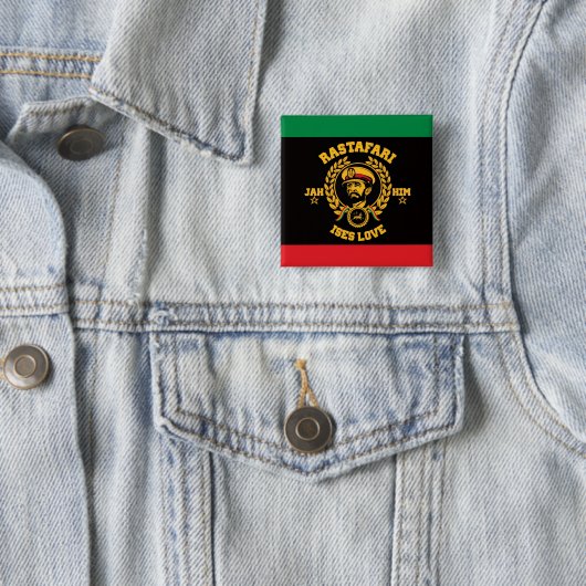 Haile Selassie I Jah Rastafari Reggae Rasta Button 缶バッジ (インサイチュ)