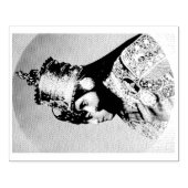 Haile Selassie I Jah Rastafari Wood Art Stamp ラバースタンプ (インプリント)