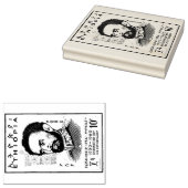 Haile Selassie I Jah Rastafari Wood Art Stamp ラバースタンプ (押印)