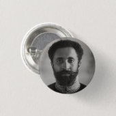 Haile Selassie - Jah - Messiah - Rastafari Button 缶バッジ (正面&裏面)