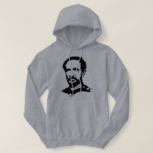Haile Selassie - Jah - Messiah - Rastafari Hoodie パーカ (デザイン正面)