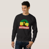 Haile Selassie Jah Rastafari Emperor Rasta Sweater スウェットシャツ (正面フル)