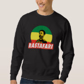 Haile Selassie Jah Rastafari Emperor Rasta Sweater スウェットシャツ (正面)