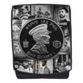 Haile Selassie - Jah Rastafari - Emperor Rucksack バックパック (正面)