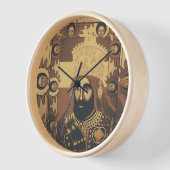 Haile Selassie Jah Rastafari Modern Art Clock 壁時計 (傾斜)