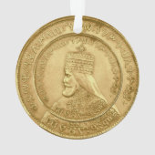 Haile Selassie Jah Rastafari Reggae Rasta Roots オーナメント (裏面)