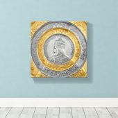 Haile Selassie Jah Rastafari Reggae Rasta Roots  キャンバスプリント (インサイチュ (ウッドフロア))