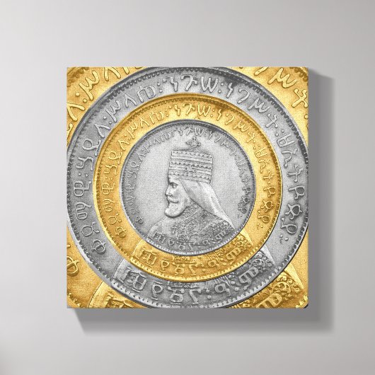 Haile Selassie Jah Rastafari Reggae Rasta Roots  キャンバスプリント (正面)