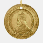 Haile Selassie Jah Rastafari Reggae Rasta Roots  セラミックオーナメント (裏面)