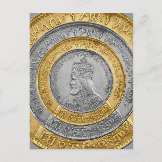 Haile Selassie Jah Rastafari Reggae Rasta Roots  ポストカード (正面)